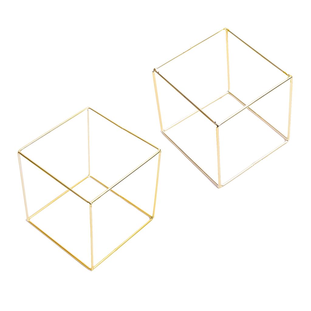 2 Pieces Iron Frame Geometric Earrings Hanger Display Organizer Rack