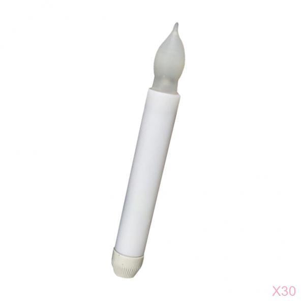 30 Pieces 165mm Tall Electric LED Candle Flameless Candle for Party Decor A