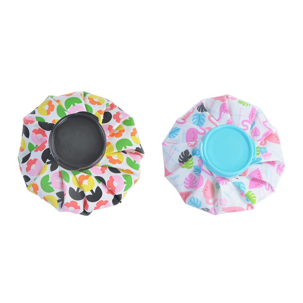 2 Pieces Reusable Ice Bag Cap for Cold Therapy Injury Muscle Pain Relief 7''