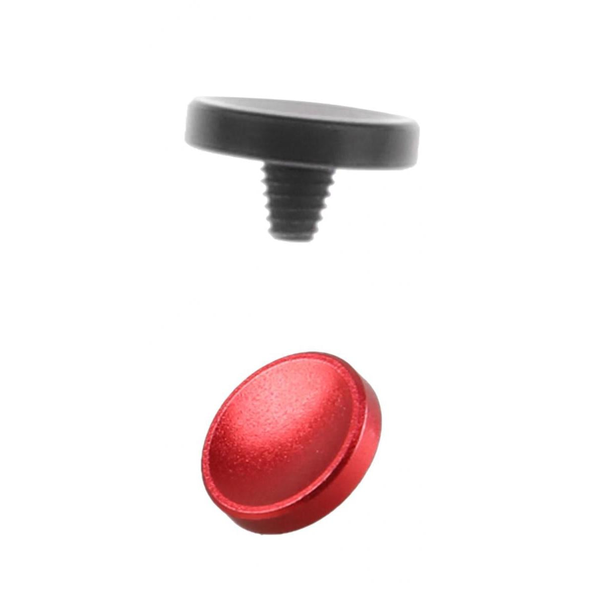 2 x Camera Concave Shutter Release Button for Leica Fujifilm X100 Black+Red