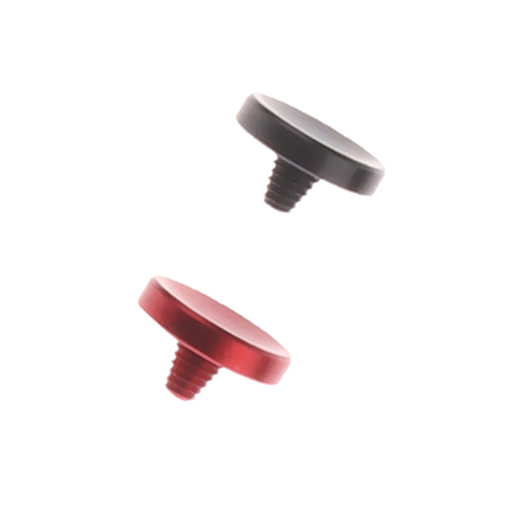 2 x Camera Concave Shutter Release Button for Leica Fujifilm X100 Black+Red