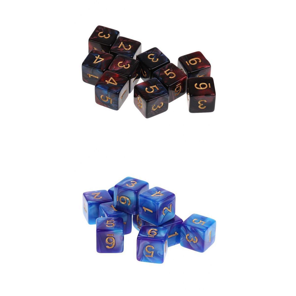 20 Pieces 6 Sided Dice D6 Dice for Table Games