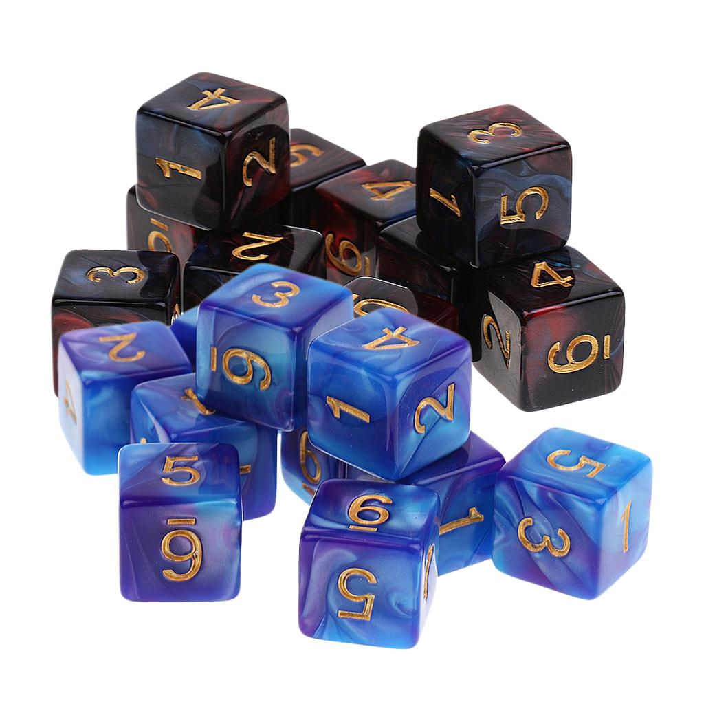 20 Pieces 6 Sided Dice D6 Dice for Table Games