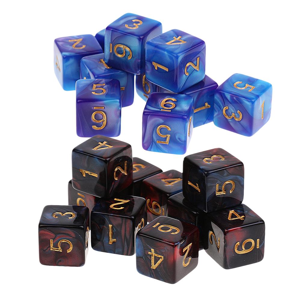 20 Pieces 6 Sided Dice D6 Dice for Table Games