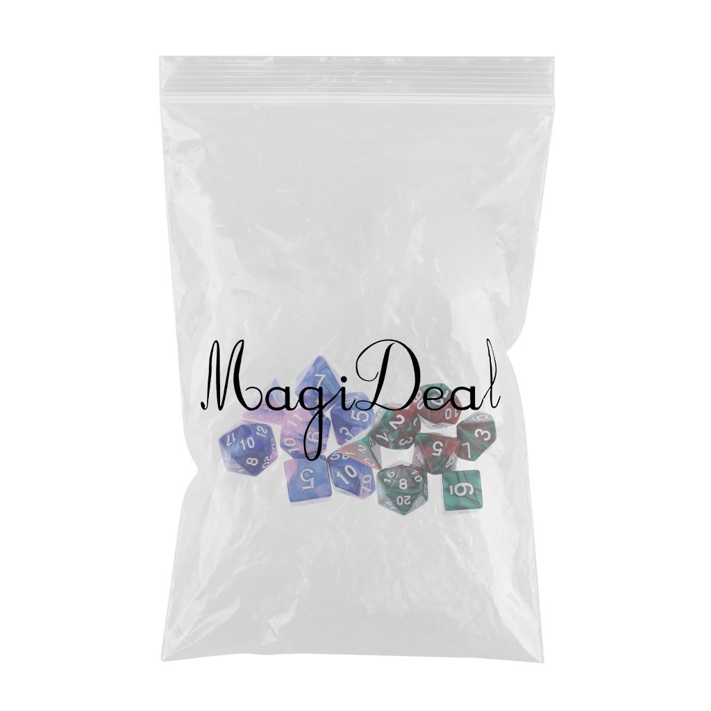 14 Pieces Polyhedral Dice for Dungeons and Dragons Dice Table Games