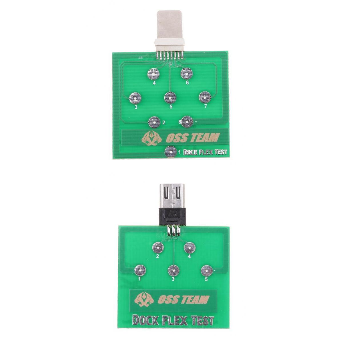 Battery Power Charging Dock Flex Test For iPhone + Micro USB 5 Pin Phones