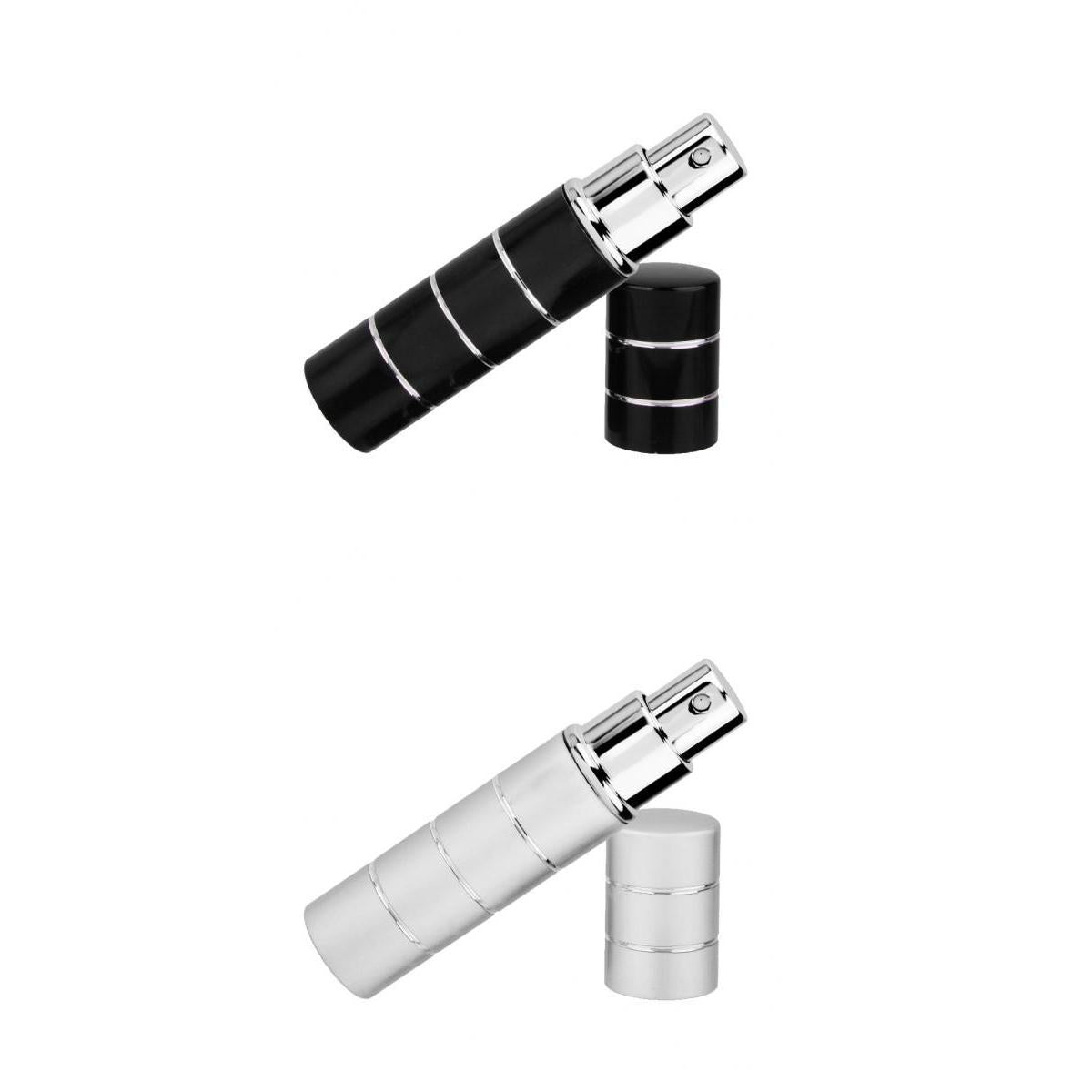 2 Pieces Travel Portable Refillable Perfume Atomizer Bottle Pump Spray Case