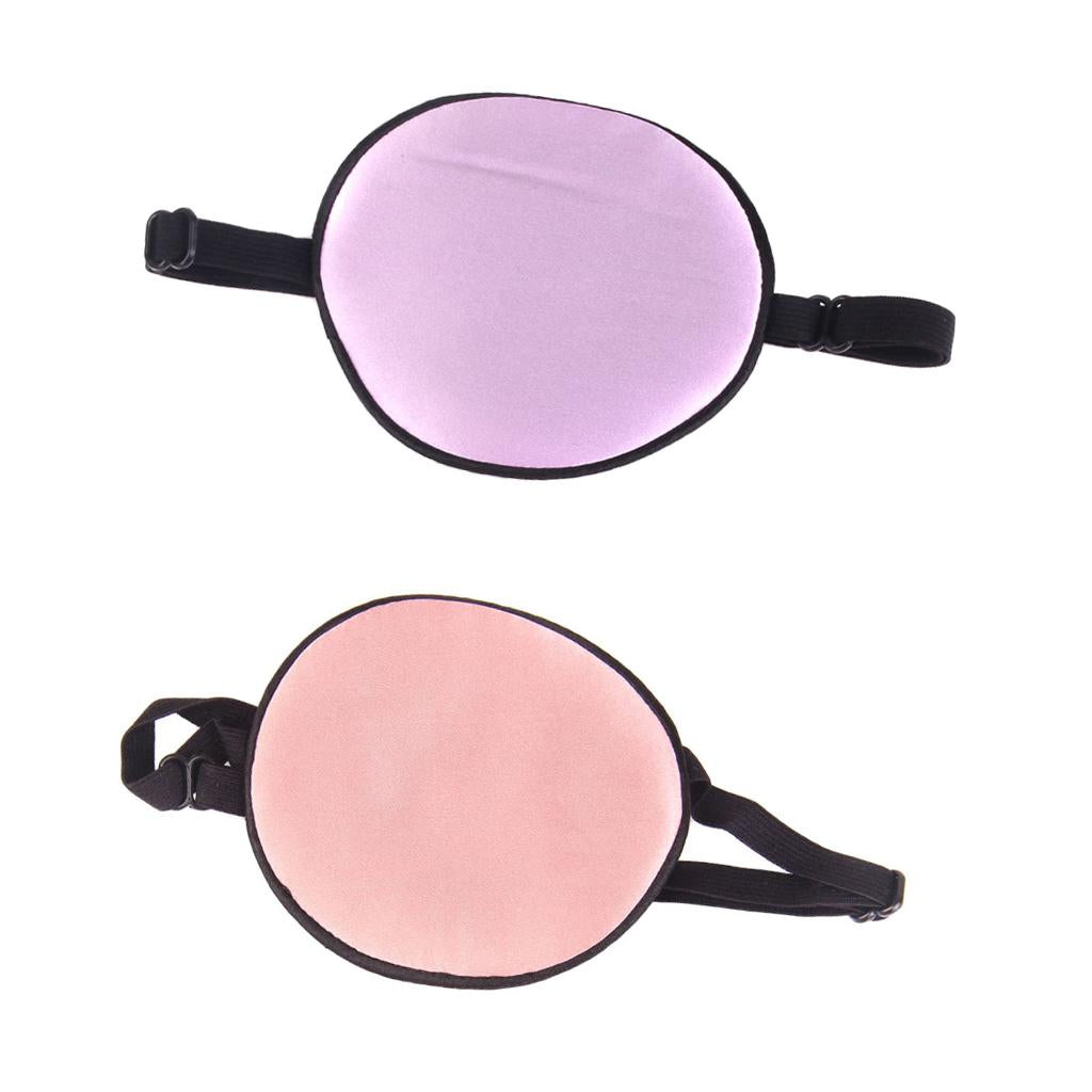 2 Pieces Kids Pirate Eye Patch Silk Eyemask Eyeshade Cover for Lazy Eye