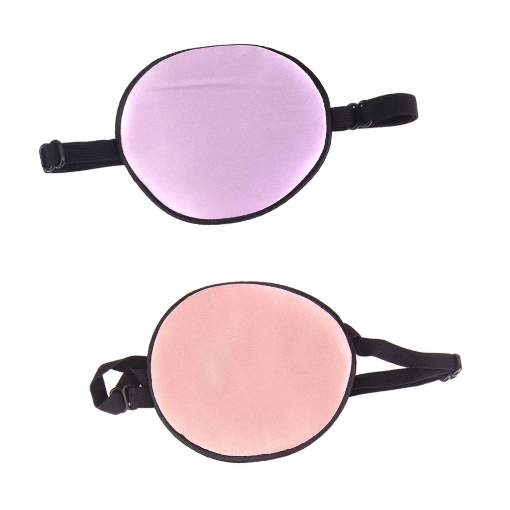 2 Pieces Kids Pirate Eye Patch Silk Eyemask Eyeshade Cover for Lazy Eye