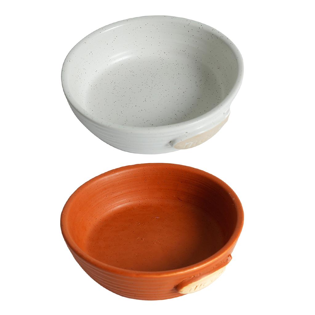 2pcs Pet Dog Food Feeder Cat Water Bowl Feeding Bowl Dish Container ##2