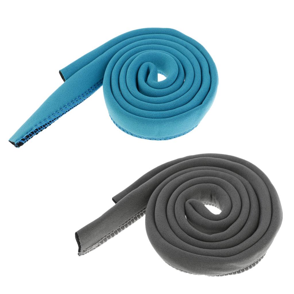 1 Pair Hydration Pack Bladder Tube Insulated Cover Sleeve Sky Blue, Grey