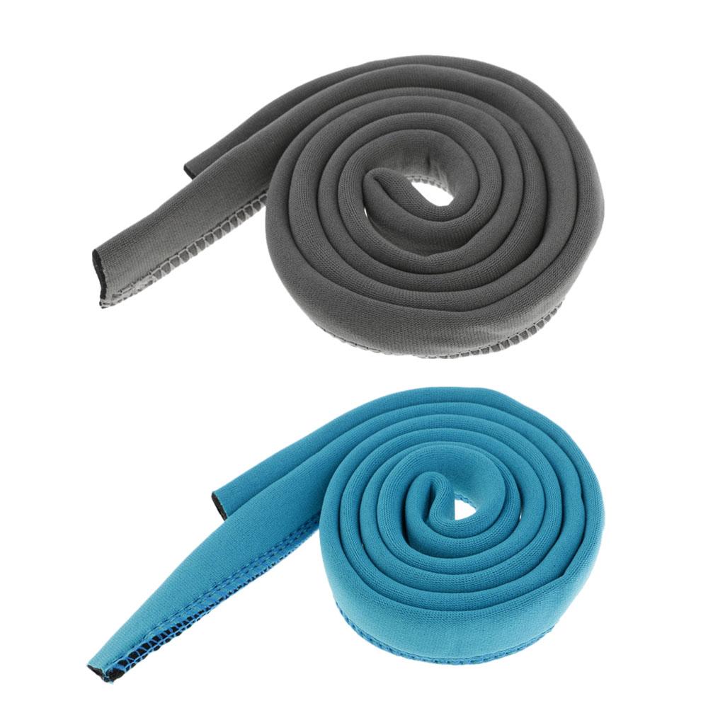 1 Pair Hydration Pack Bladder Tube Insulated Cover Sleeve Sky Blue, Grey