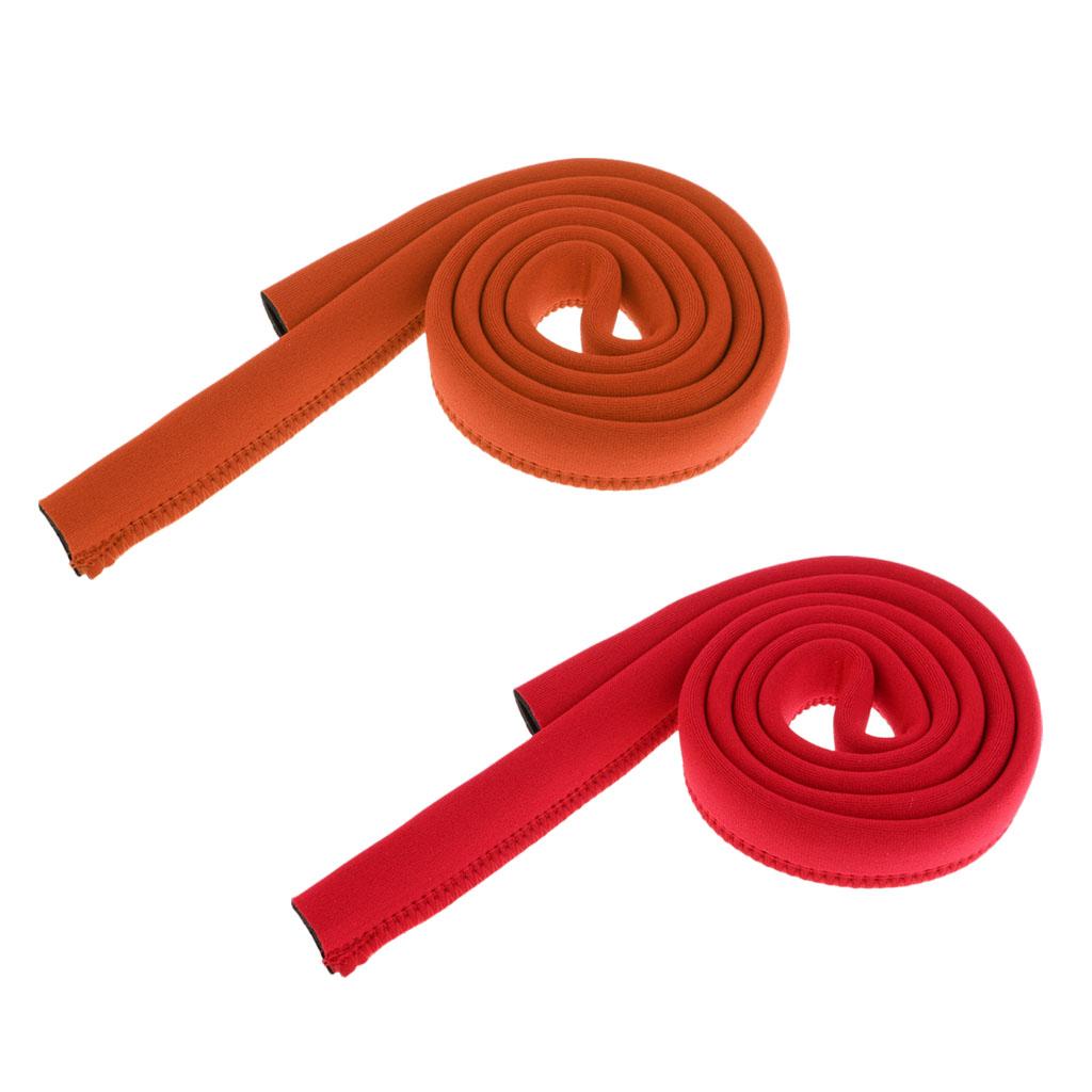 1 Pair Hydration Pack Bladder Tube Insulated Cover Sleeve Red, Orange