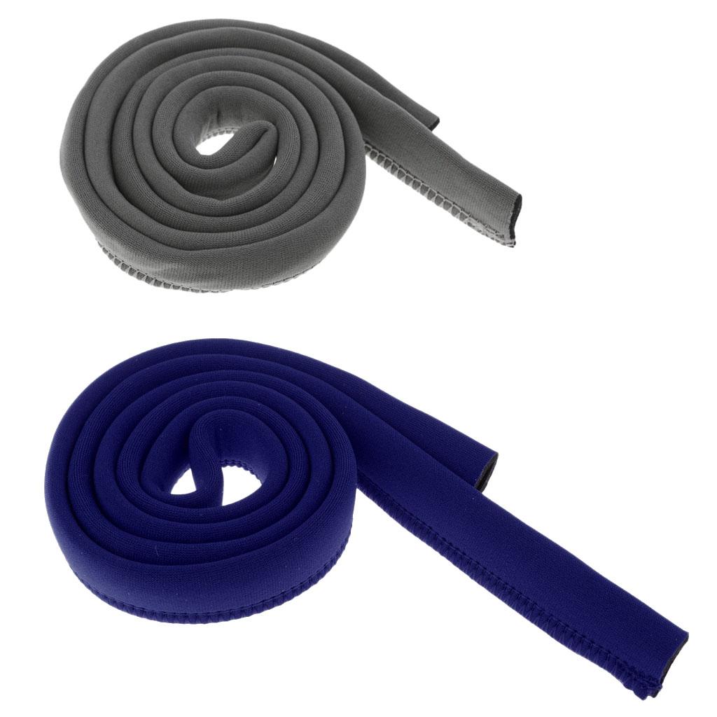 1 Pair Hydration Pack Bladder Tube Insulated Cover Sleeve Dark Blue, Grey
