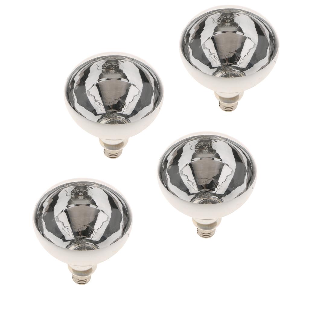4x Heat Light Bulb Breeding Lamp Heat Emitter Infrared Heater Type 1 - 100W