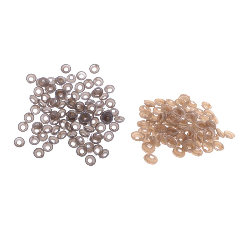 200 Pieces 9mm 11mm Plastic Safety Eyes Nose Washer BACK for Bear Doll DIY