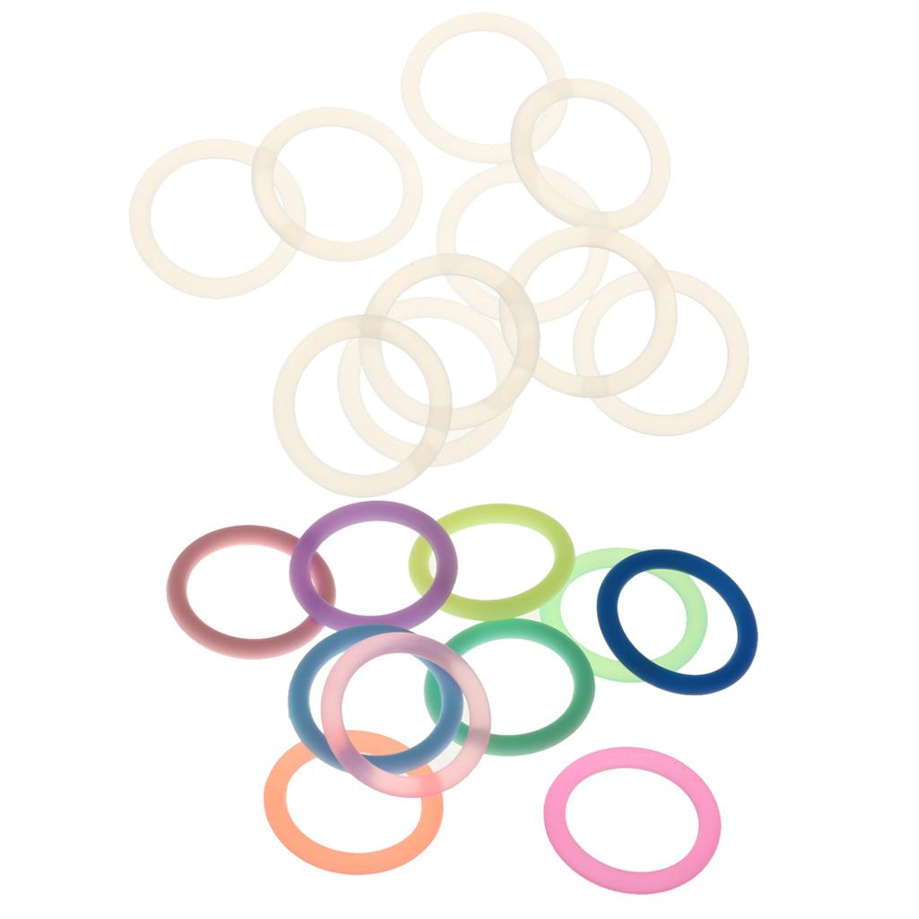 20Pcs Silicone Baby Pacifier Holder Adapter O Ring Dummy Ring Ring