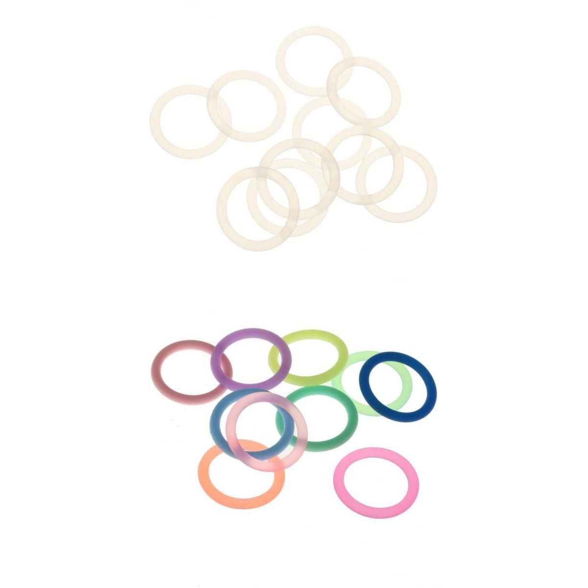 20Pcs Silicone Baby Pacifier Holder Adapter O Ring Dummy Ring Ring