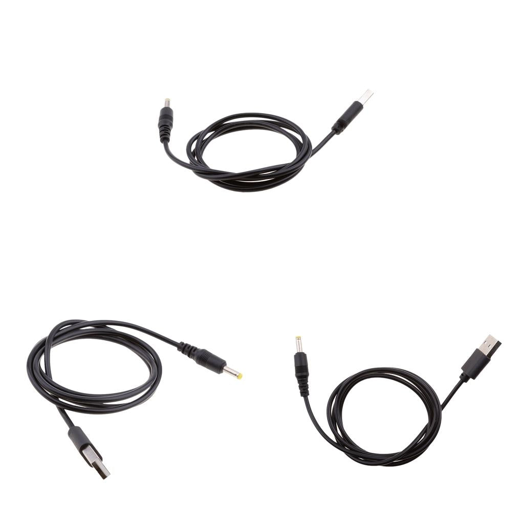 3 X USB to DC Power Cable USB A to Male DC 1.7mmx4.0mm Power Charging Cable
