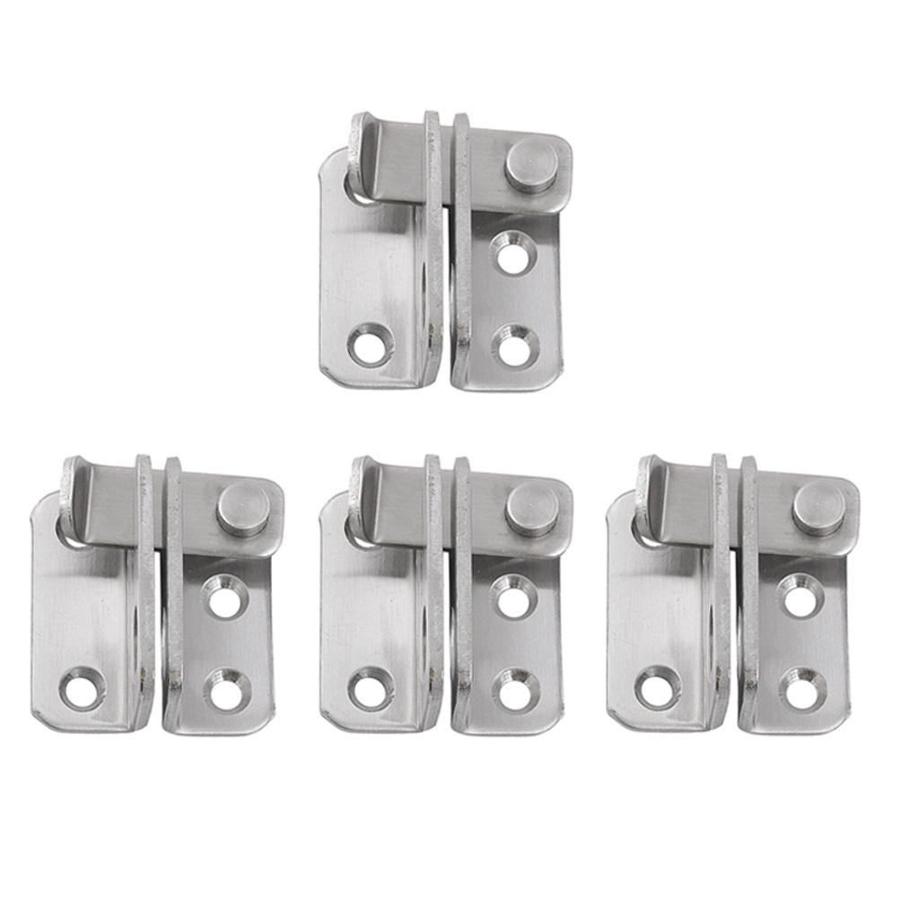 4x Stainless Steel Hasp Cabinet Door Latch Security Lock Hardware Right open