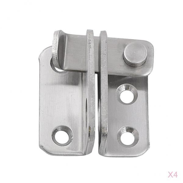 4x Stainless Steel Hasp Cabinet Door Latch Security Lock Hardware Right open