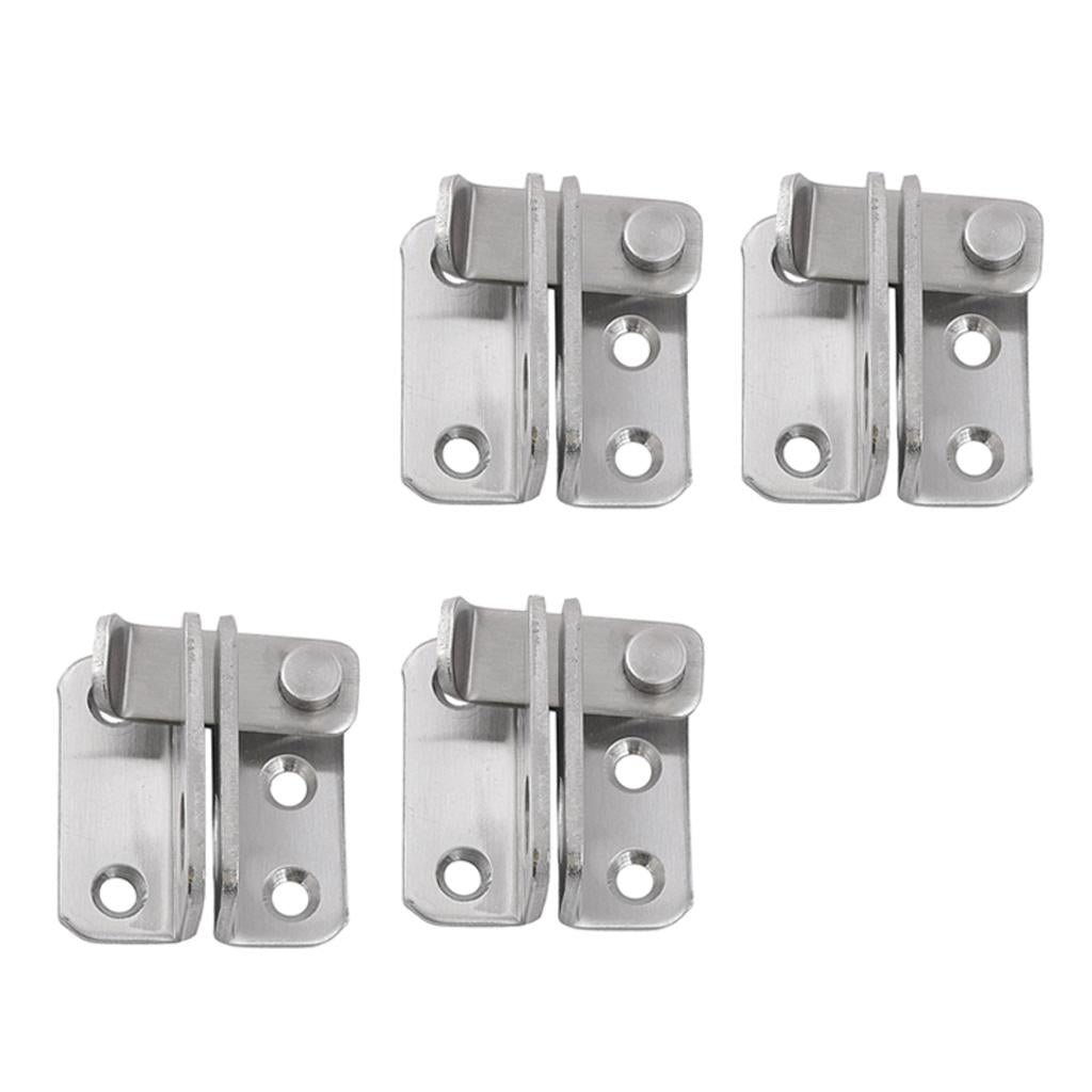 4x Stainless Steel Hasp Cabinet Door Latch Security Lock Hardware Right open