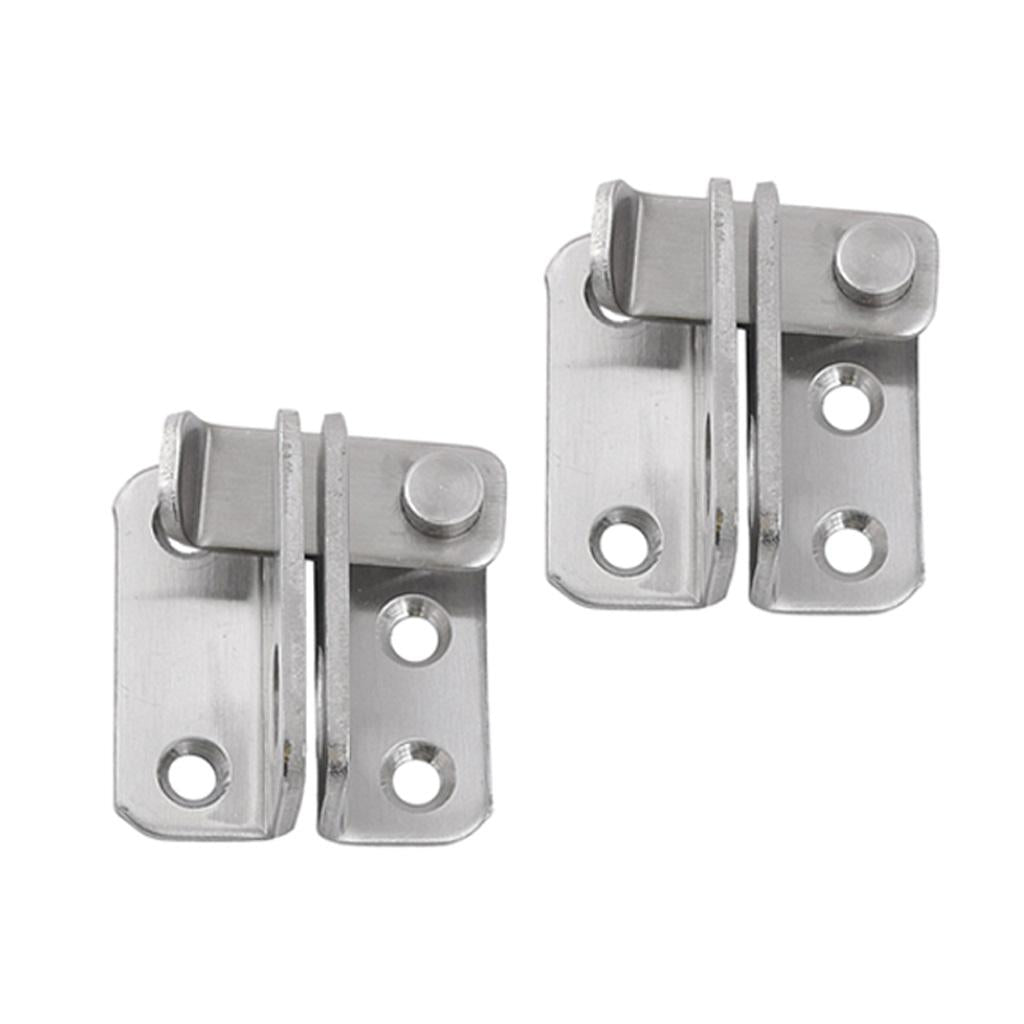 2x Stainless Steel Hasp Cabinet Door Latch Security Lock Hardware Right open