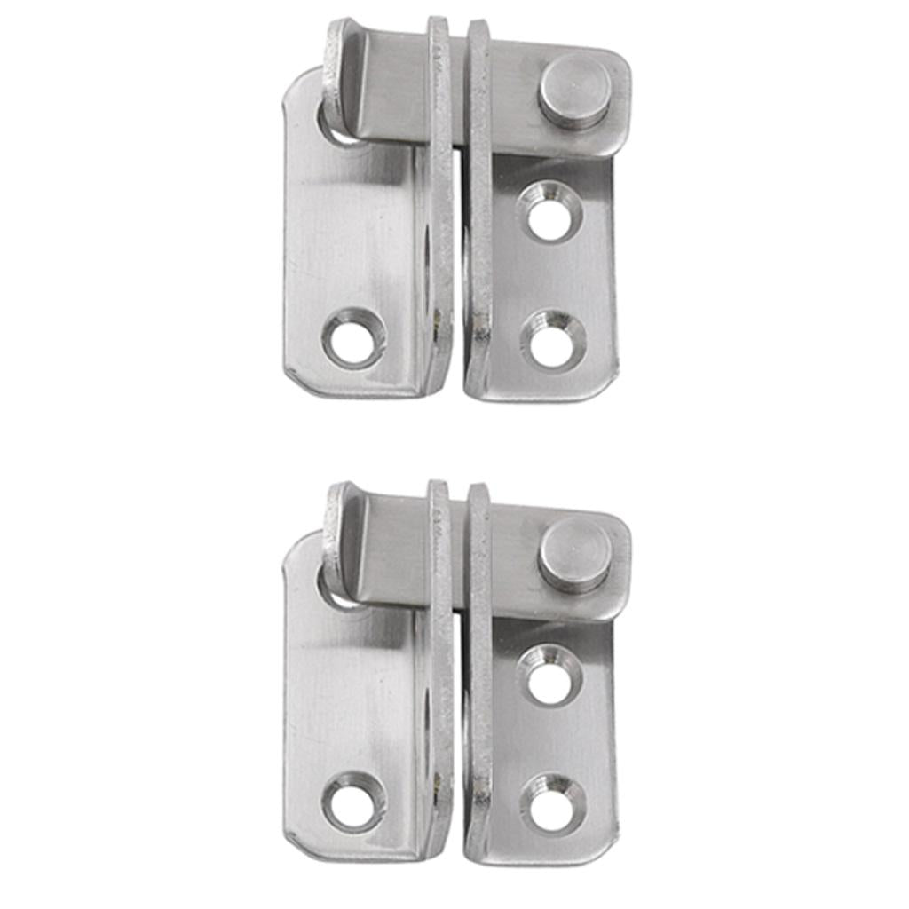2x Stainless Steel Hasp Cabinet Door Latch Security Lock Hardware Right open