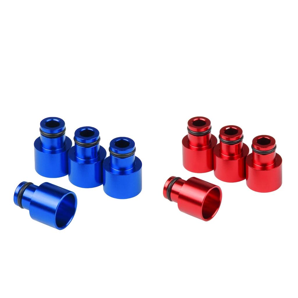 8x Fuel Injector Adapters for Acura RDX Injectors B16 B18 D16Z D16Y Blue Red