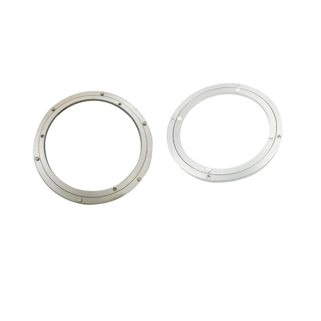 2pcs Aluminum Alloy Round Rotating Turntable Bearing Table 8 inch 10 inch
