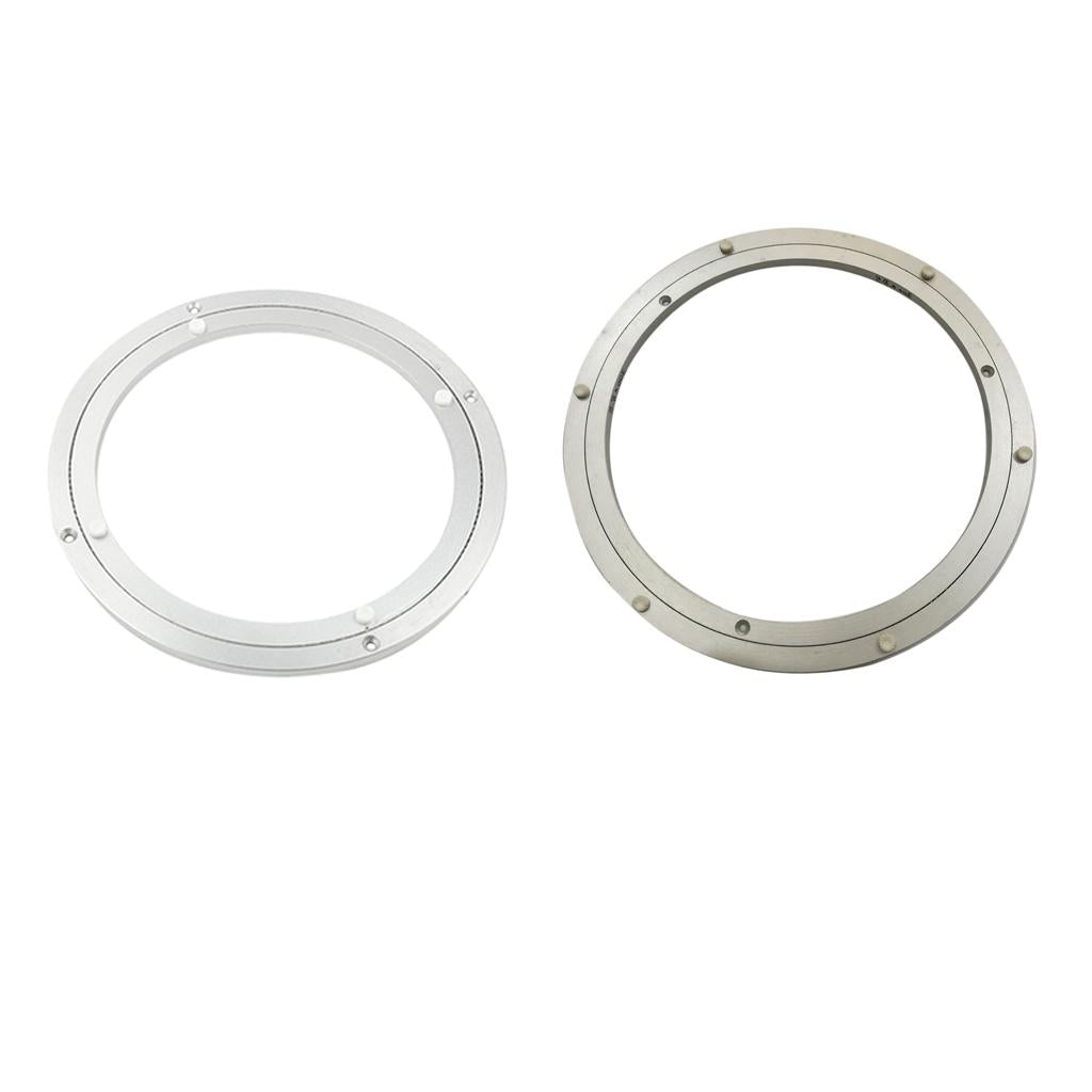 2pcs Aluminum Alloy Round Rotating Turntable Bearing Table 8 inch 10 inch