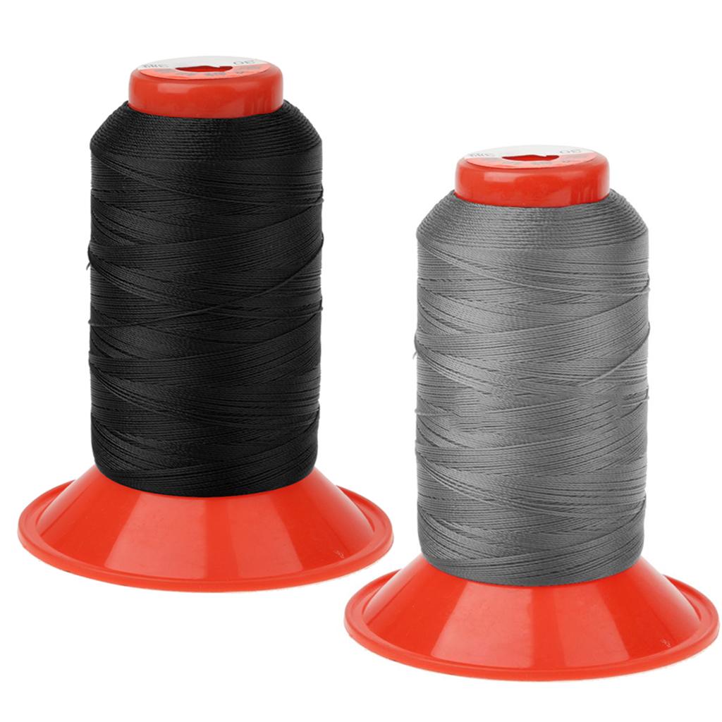 2Pcs 500 Meters Strong Bonded Nylon Tent Backpack Sewing Thread Spools Cord