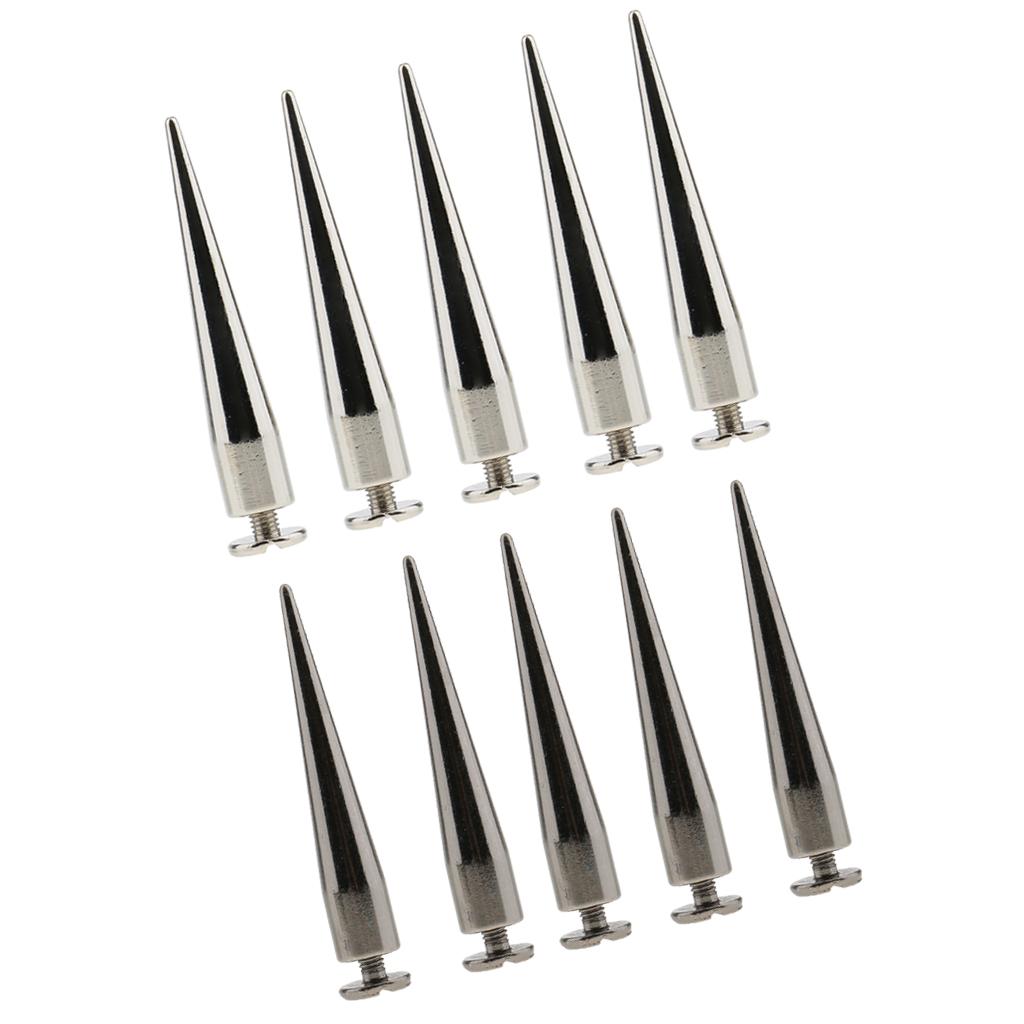 20pcs DIY Metal Rivet Cone Studs Rock Spots For Leather Crafts 7 x 40mm