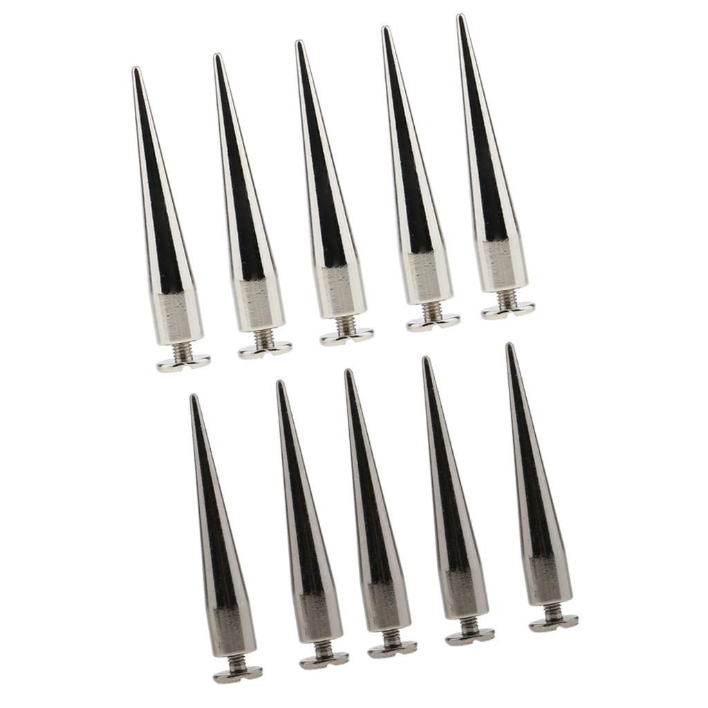 20pcs DIY Metal Rivet Cone Studs Rock Spots For Leather Crafts 7 x 40mm