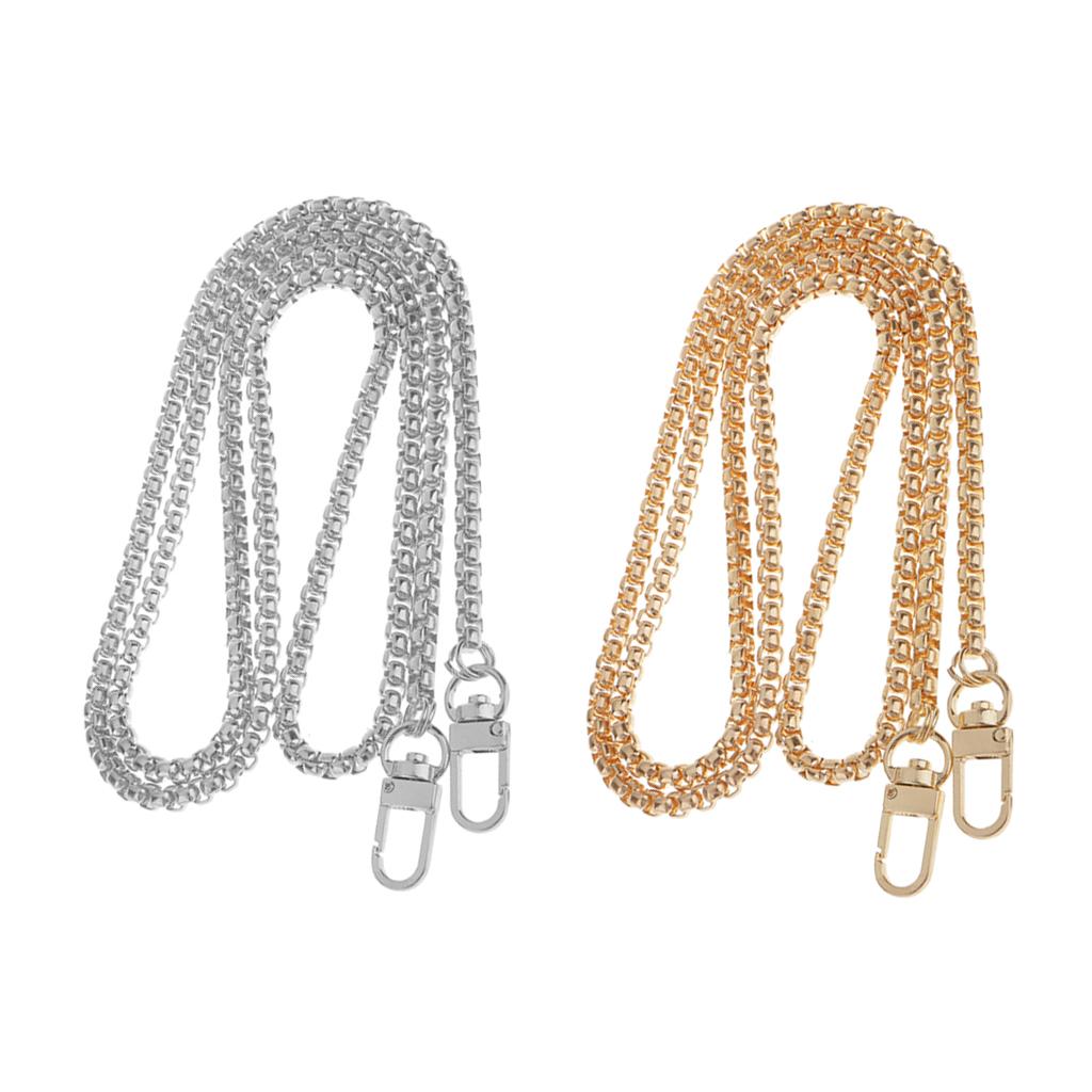 2Pieces Skinny Purse Handbag Shoulder Bag Replacement Chain Strap Handle