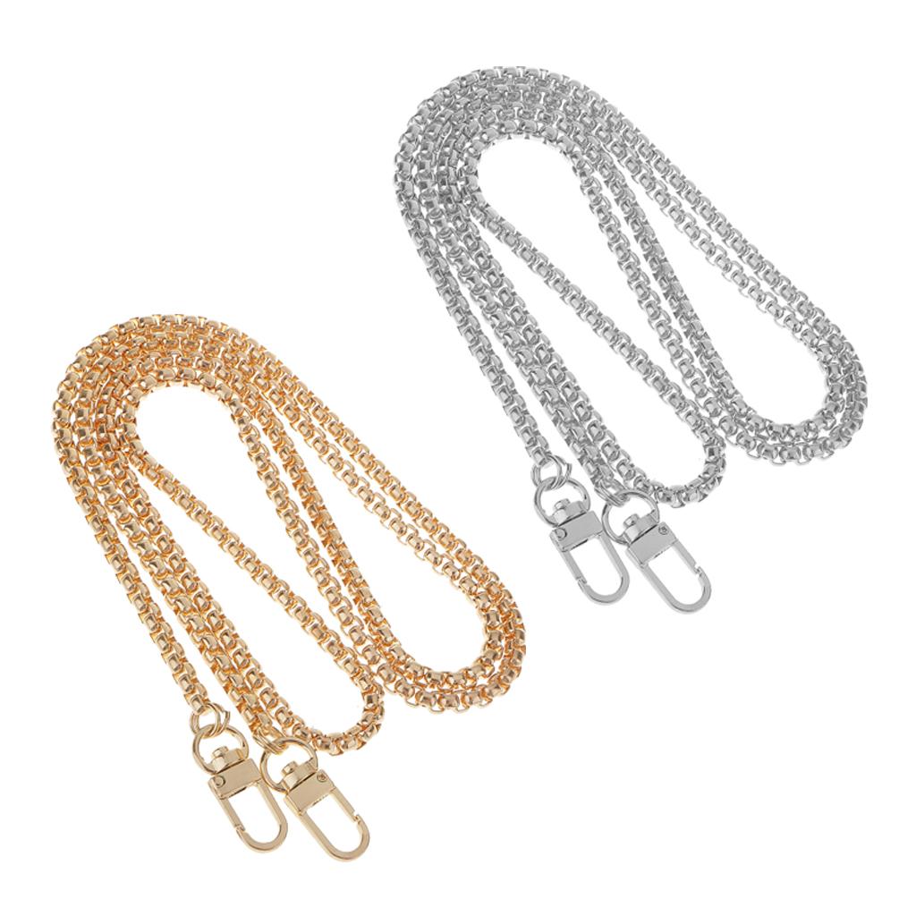 2Pieces Skinny Purse Handbag Shoulder Bag Replacement Chain Strap Handle