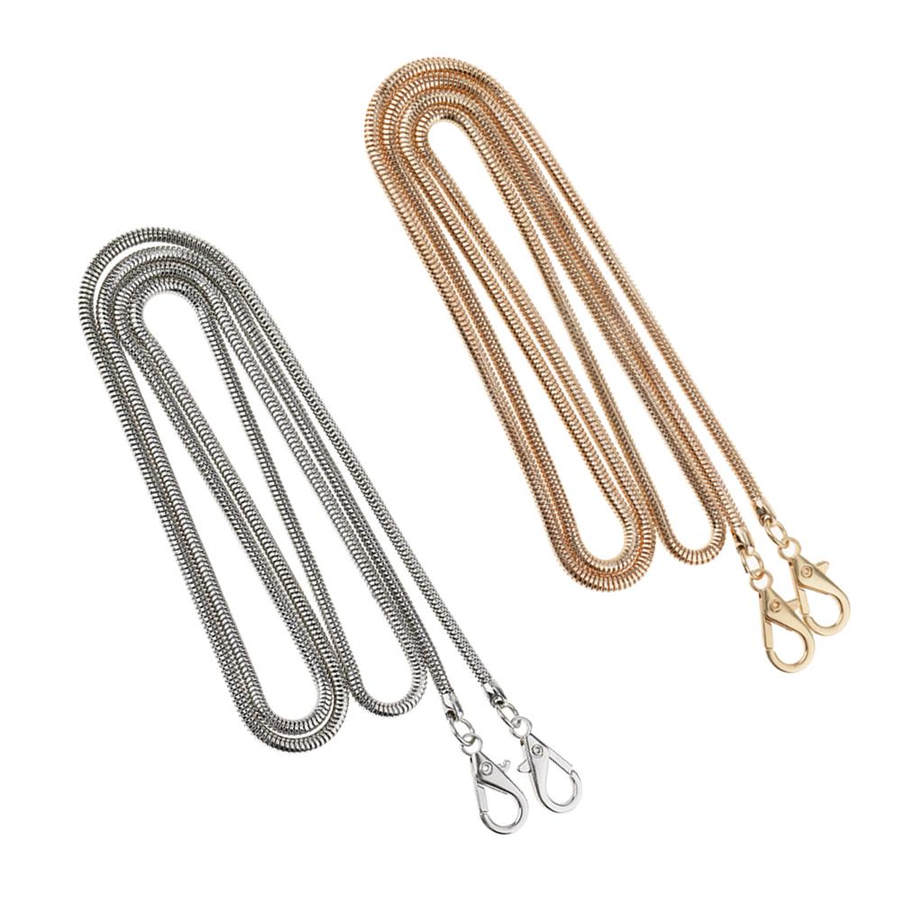2Pieces Purse Chain Straps Handle Shoulder Bag Cross Body Bag Replacement