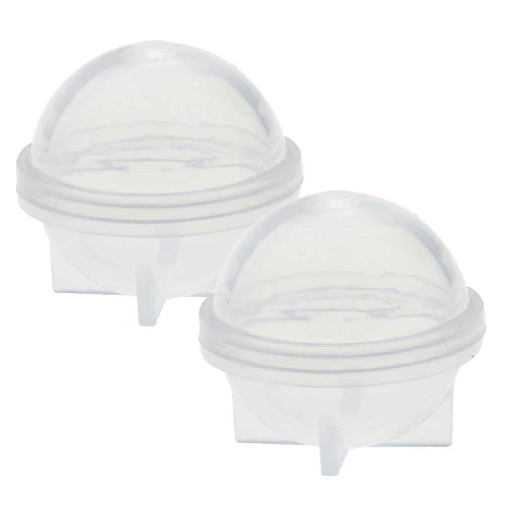 2 Pieces Sphere Ball Shape Silicone Mold Mould for Jewelry Making Craft 20mm