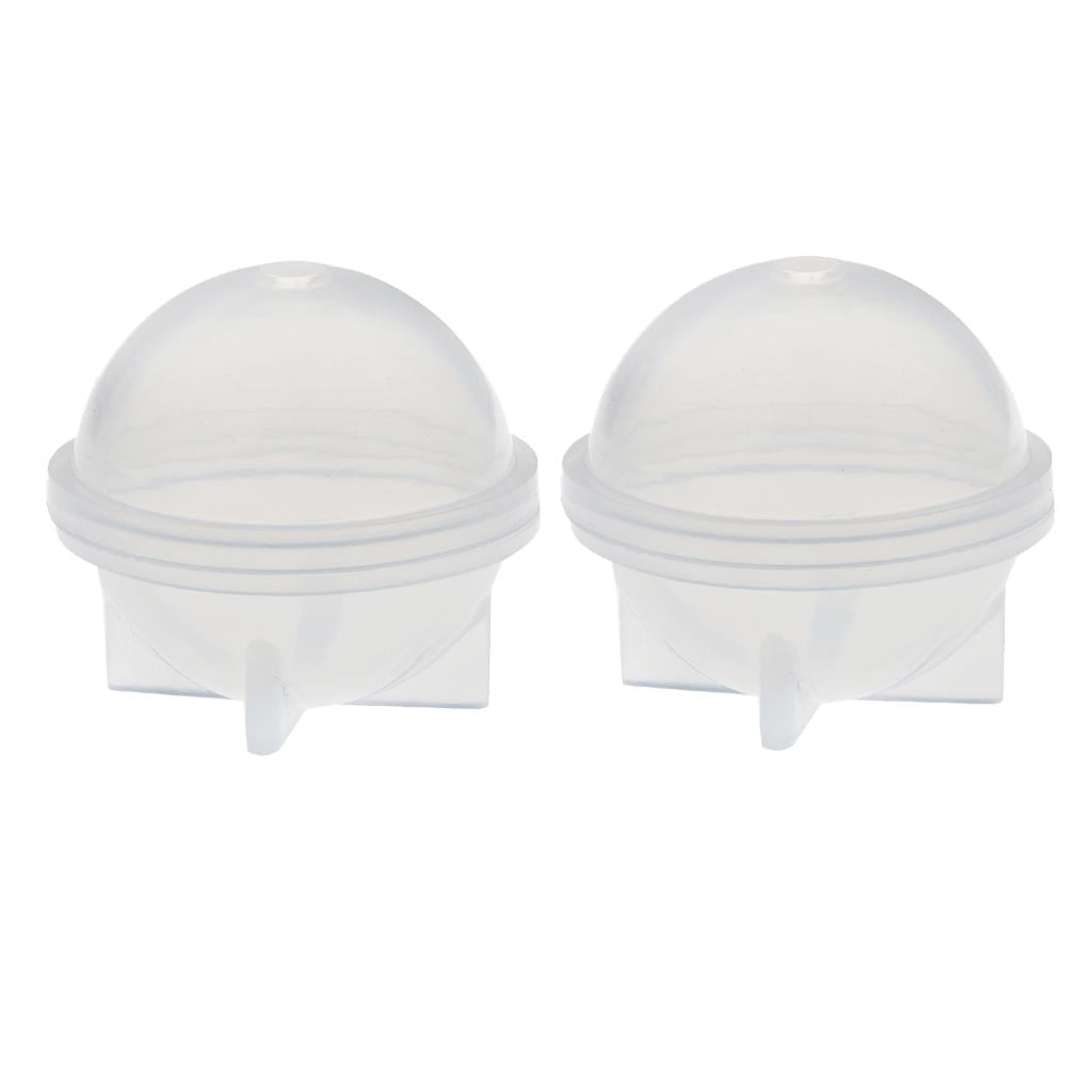 2 Pieces Sphere Ball Shape Silicone Mold Mould for Jewelry Making Craft 30mm