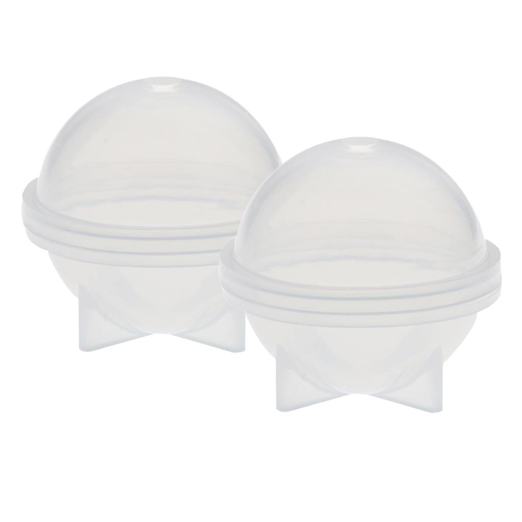 2 Pieces Sphere Ball Shape Silicone Mold Mould for Jewelry Making Craft 30mm