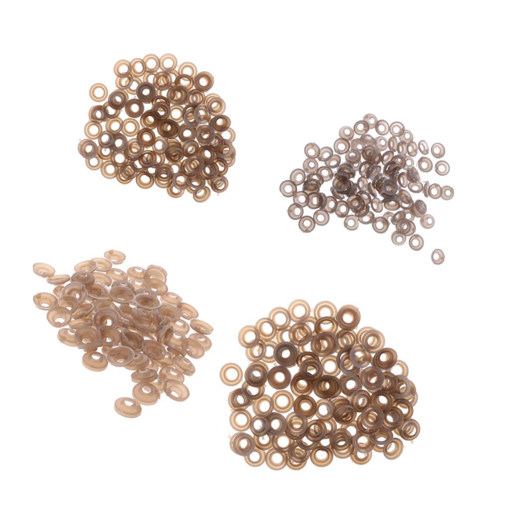 400 Pieces 9/11/15/20mm Plastic Safety Eyes Nose Washer BACK for Bear Doll