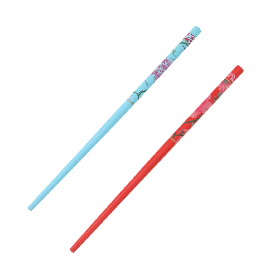 2pcs Vintage Wood Peony Hair Stick Handmade Chignon Hair Pin Accessory Women
