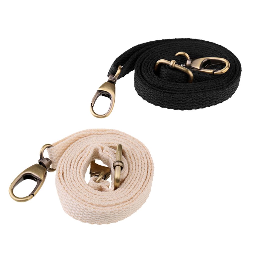 2pcs Adjustable Canvas Bag Handle Shoulder Bag Strap Replacement 1.2cm