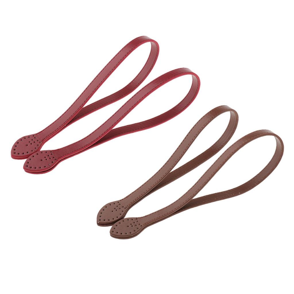 4 Pieces DIY Leather Purse Bag Handle Straps Replacement