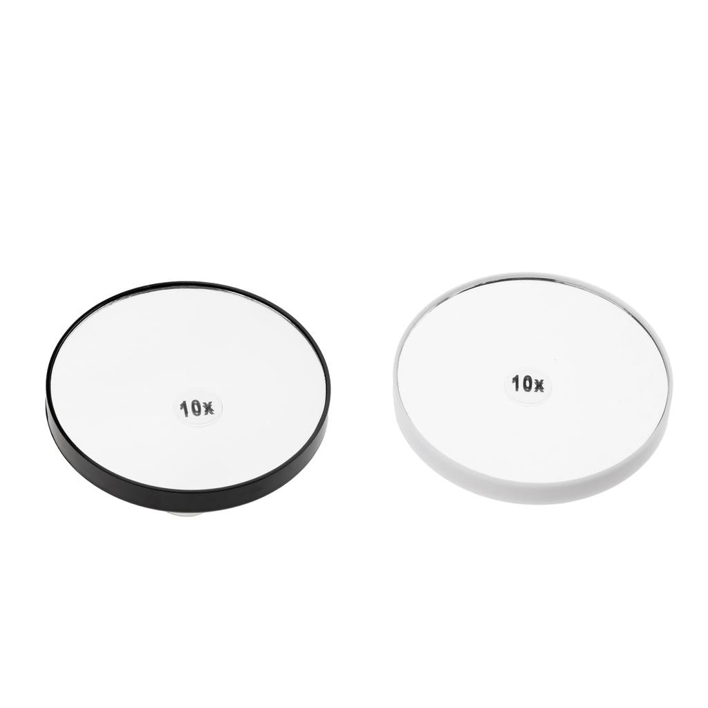 2x Travel Wall Suction Mirror 10x Magnifying Makeup Cosmetic Bedroom Mirror