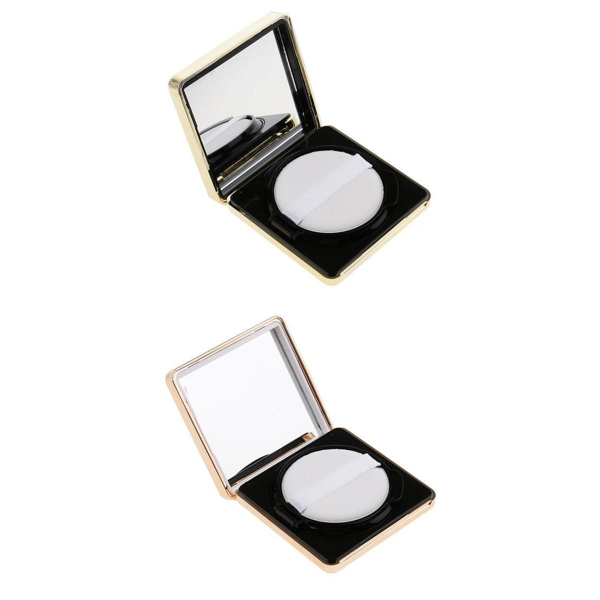 2 Square Empty Luxurious Portable Air Cushion Puff Makeup DIY Container Case