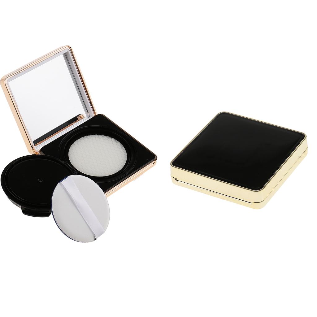 2 Square Empty Luxurious Portable Air Cushion Puff Makeup DIY Container Case