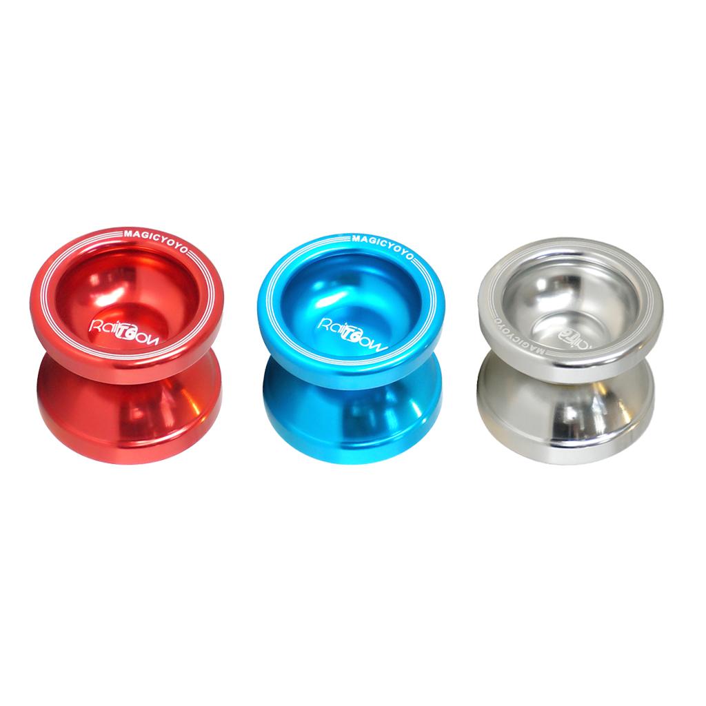 3 Pieces T6 Professional Alloy YoYo Ball Bearing String Trick Toy