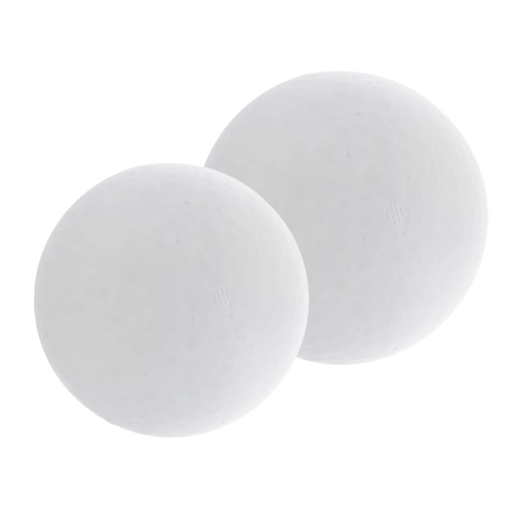 2 Pcs Round Solid Polystyrene Styrofoam Foam Ball Wedding Craft 150 & 200 mm