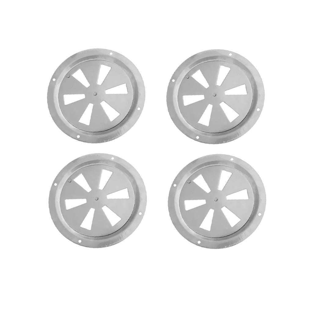 4pcs Round Butterfly Ventilator Vent Cover Stainless 5 Marine Boat Hardware"